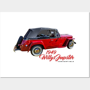 1949 Willys Jeepster Convertible Posters and Art